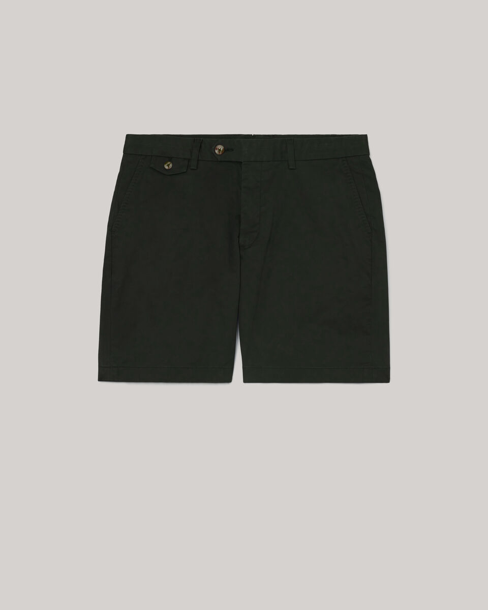 Slim Stretch Cotton Stretch Chino Short, Khaki, hi-res